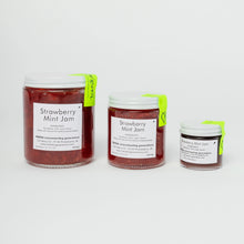 Load image into Gallery viewer, strawberry-mint-jam-in-three-sizes