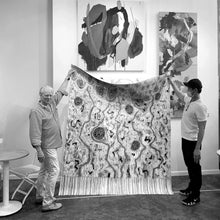 Load image into Gallery viewer, Turbulence in Orange – Silk scarf