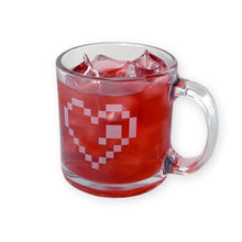 Load image into Gallery viewer, Glass Heart Mug