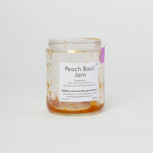 Load image into Gallery viewer, empty-glass-of-peach-basil-jam
