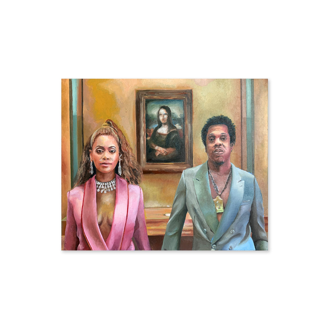 Bey and Jay at the Louvre